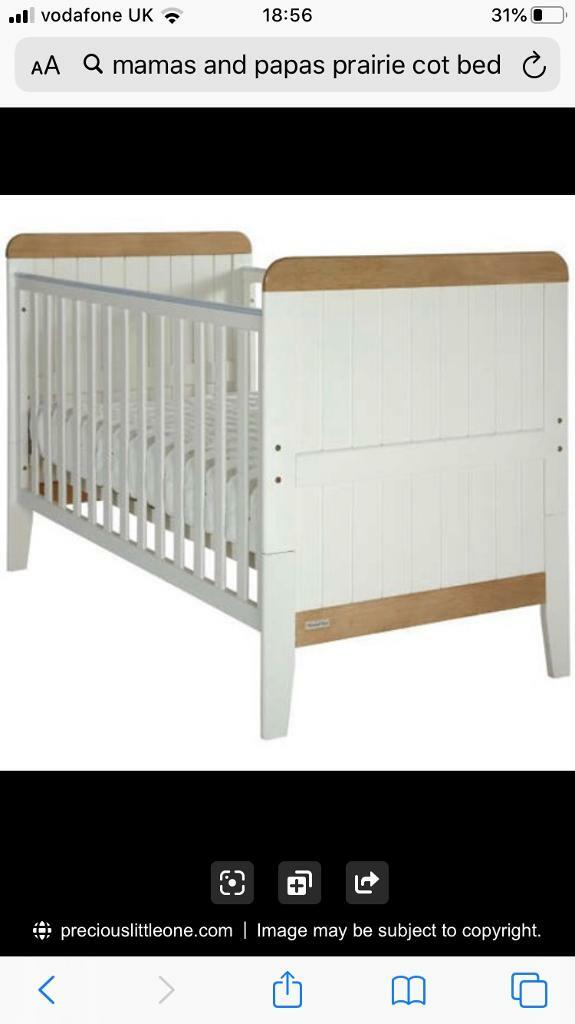 mamas and papas prairie cot bed